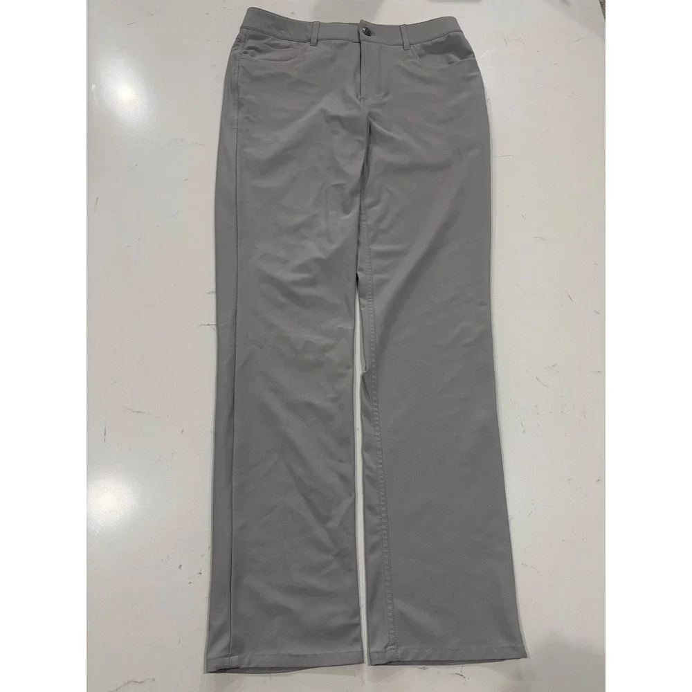 Johnnie-O Prep-Formance Mens Grey Golf Pants Size 32 Performance Trousers